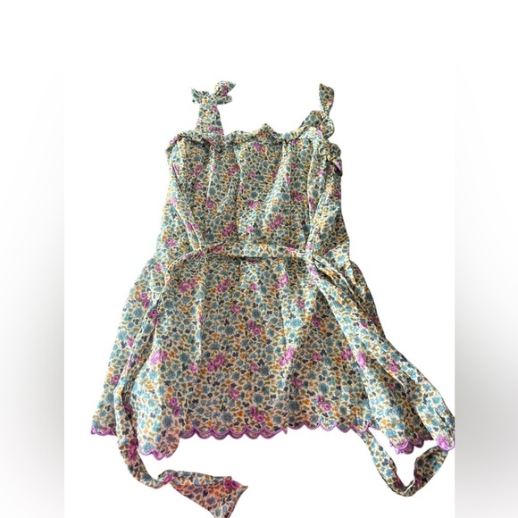 Emile Et Ida Girls Green Floral Tie Jumper in size 3 - Picture 3 of 7